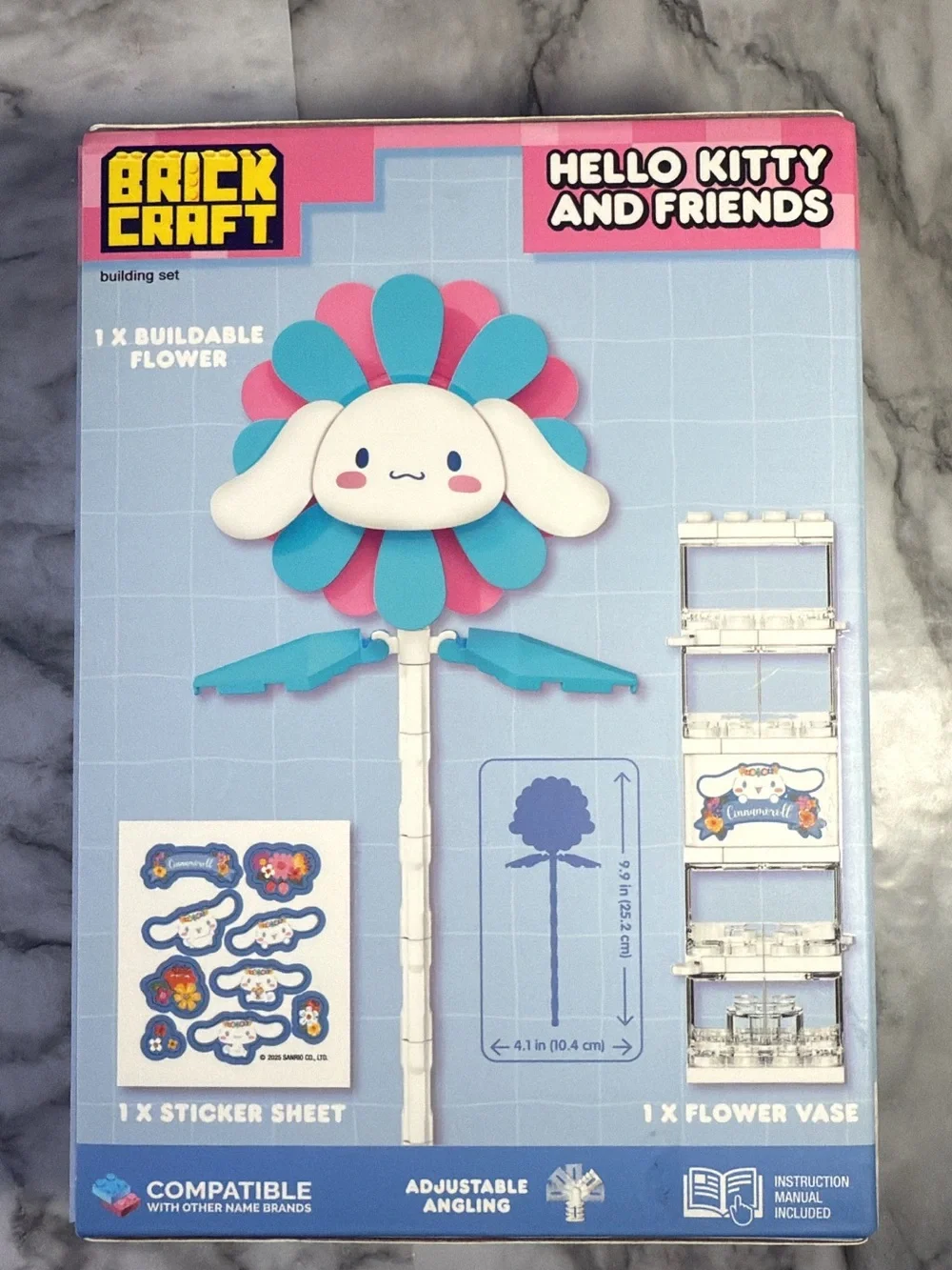 Cinnamoroll Brick Craft Flower Building Set